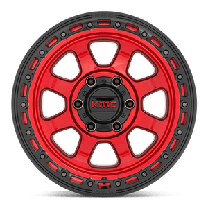 KMC KM548 CHASE Candy Red W/ Black Lip 18x9 +18 8x180mm 124.2mm