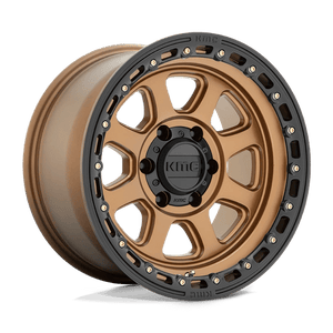KMC KM548 CHASE Matte Bronze W/ Black Lip 20x9 0 8x165.1mm 125.1mm - Wheelwiz