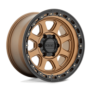 KMC KM548 CHASE Matte Bronze W/ Black Lip 20x9 +18 6x135mm 87.1mm - Wheelwiz