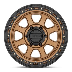 KMC KM548 CHASE Matte Bronze W/ Black Lip 17x9 0 5x127mm 71.5mm - Wheelwiz