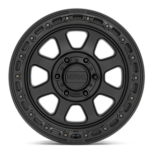 KMC KM548 CHASE Satin Black W/ Gloss Black Lip 20x9 +18 6x135mm 87.1mm - Wheelwiz