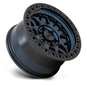 KMC KM549 GRS Midnight Blue W/ G-black Lip 17x9 +18 8x180mm 124.2mm - Wheelwiz
