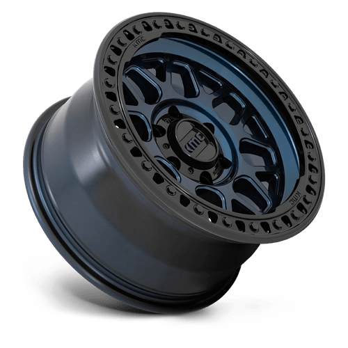 KMC KM549 GRS Midnight Blue W/ G-black Lip 17x9 0 6x139.7mm 106.1mm - Wheelwiz