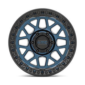 KMC KM549 GRS Midnight Blue W/ G-black Lip 17x9 +18 5x139.7mm 78.1mm - Wheelwiz
