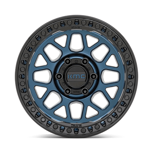 KMC KM549 GRS Midnight Blue W/ G-black Lip 17x9 +18 6x120mm 66.9mm