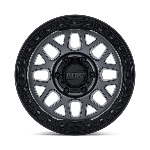 KMC KM549 GRS Gloss Gunmetal W/ Gloss Black 17x9 -12 5x127mm 71.5mm