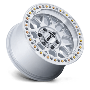 KMC KM549 GRS Gloss Silver W/ Machined Face 18x8.5 0 8x165.1mm 125.1mm - Wheelwiz