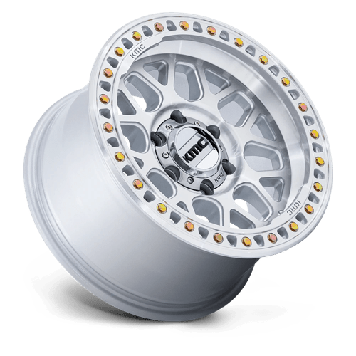 KMC KM549 GRS Gloss Silver W/ Machined Face 17x8.5 0 5x127mm 71.5mm - Wheelwiz