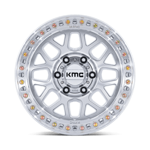KMC KM549 GRS Gloss Silver W/ Machined Face 17x8.5 0 6x120mm 66.9mm