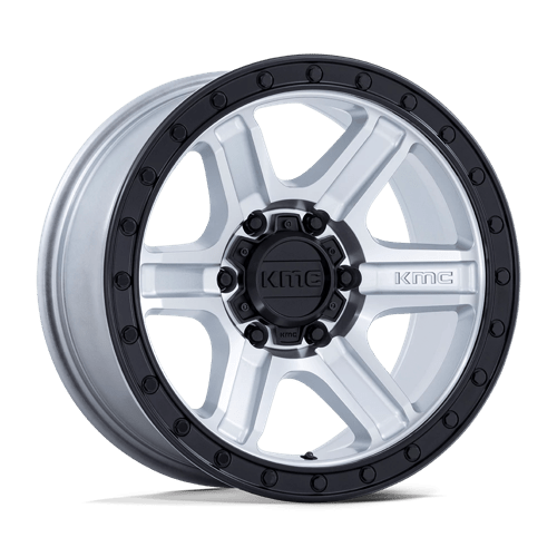 KMC KM551 OUTRUN Machined W/ Gloss Black Lip 18x9 +18 5x127mm 71.5mm - Wheelwiz