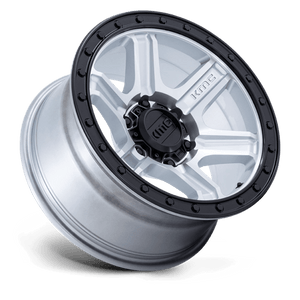 KMC KM551 OUTRUN Machined W/ Gloss Black Lip 17x8.5 +18 5x127mm 71.5mm - Wheelwiz