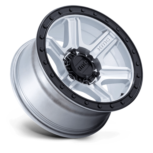 KMC KM551 OUTRUN Machined W/ Gloss Black Lip 18x9 +18 6x135mm 87.1mm - Wheelwiz