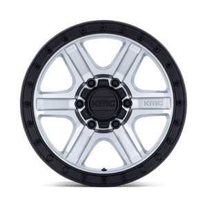 KMC KM551 OUTRUN Machined W/ Gloss Black Lip 17x8.5 +18 5x127mm 71.5mm - Wheelwiz