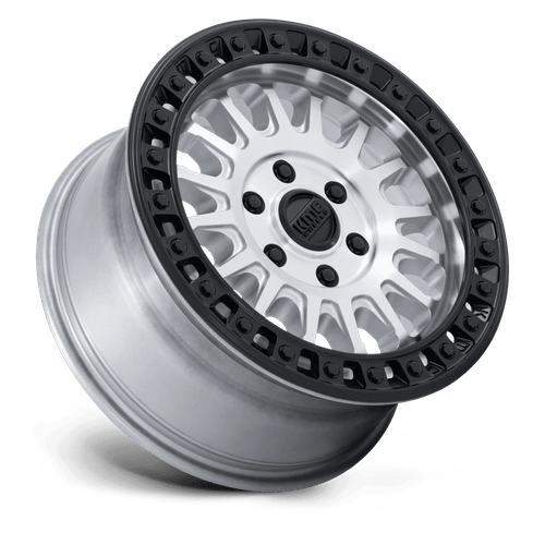 KMC KM552 IMS Machined W/ Matte Black Lip 17x8 +32 5x127mm 71.5mm