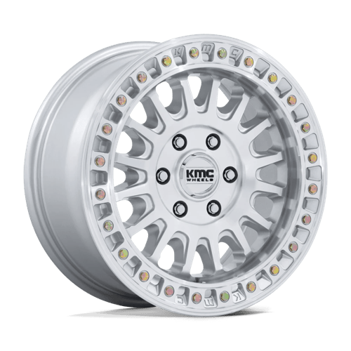 KMC KM552 IMS Gloss Silver W/ Machined Face 17x8 +32 6x135mm 87.1mm
