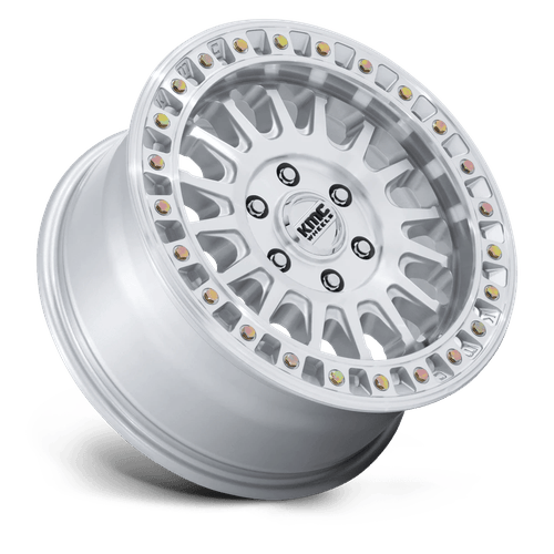 KMC KM552 IMS Gloss Silver W/ Machined Face 17x8 +32 6x135mm 87.1mm