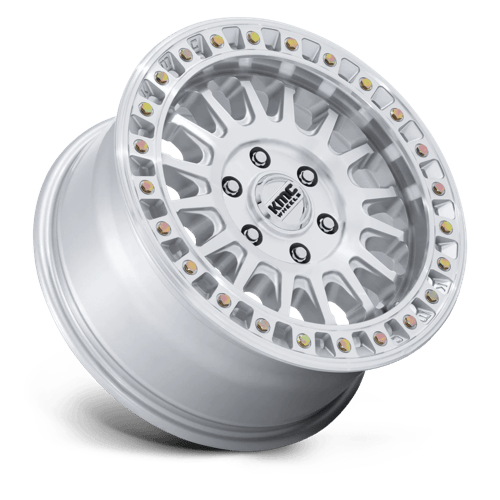 KMC KM552 IMS Gloss Silver W/ Machined Face 17x8 +32 6x135mm 87.1mm