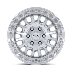 KMC KM552 IMS Gloss Silver W/ Machined Face 17x8 +32 6x135mm 87.1mm
