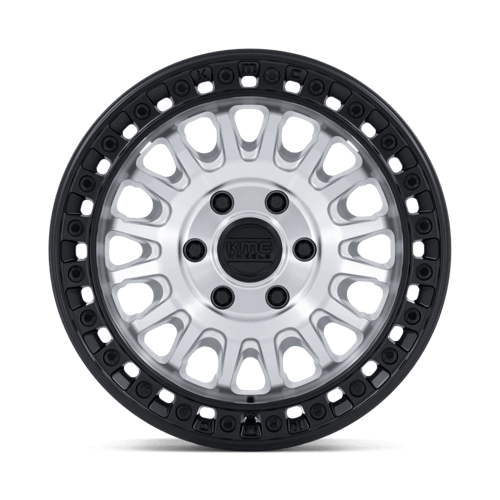 KMC KM552 IMS Machined W/ Matte Black Lip 17x8 +32 6x130mm 84.1mm