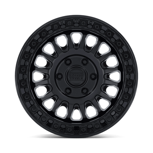 KMC KM552 IMS Matte Black W/ Gloss Black Lip 17x8 +32 6x135mm 87.1mm