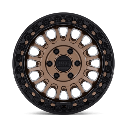 KMC KM552 IMS Matte Bronze W Gloss Black Lip 17x8 +32 6x135mm 87.1mm
