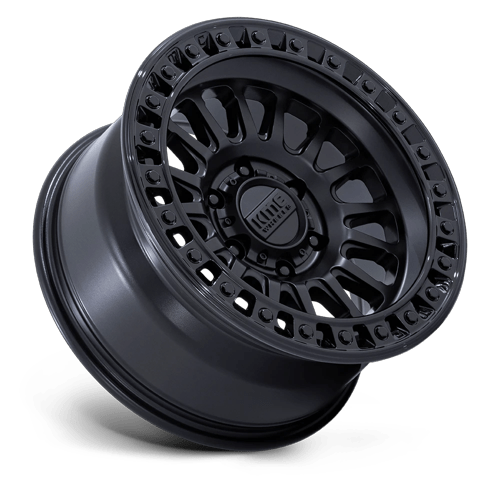 KMC KM552 IMS Matte Black W/ Gloss Black Lip 18x9 0 8x165.1mm 125.1mm - Wheelwiz