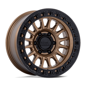 KMC KM552 IMS Matte Bronze W Gloss Black Lip 20x9 +18 6x135mm 87.1mm - Wheelwiz