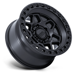 KMC KM553 TORX Matte Black W/ Gloss Black Lip 17x9 -12 6x139.7mm 106.1mm - Wheelwiz