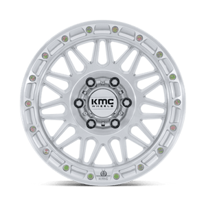 KMC KM555 ATTACK Gloss Silver W/ Machined Face 20x9 +1 5x127mm 71.5mm