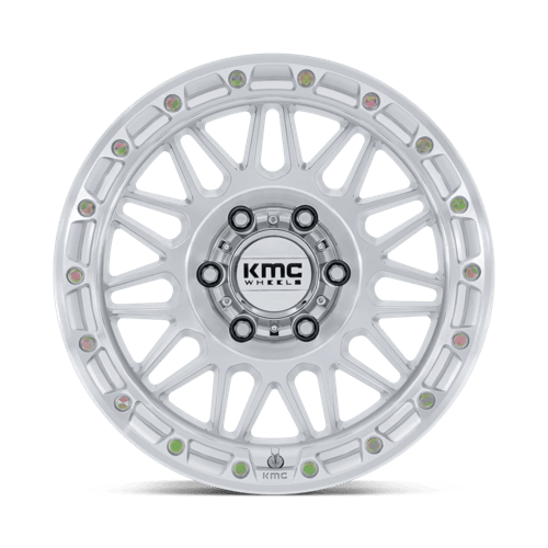 KMC KM555 ATTACK Gloss Silver W/ Machined Face 18x9 0 6x139.7mm 106.1mm