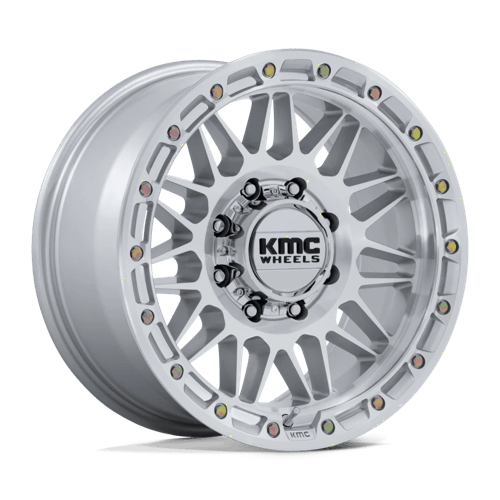 KMC KM555 ATTACK Gloss Silver W/ Machined Face 18x9 0 8x165.1mm 125.1mm