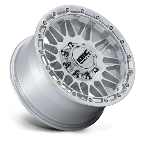 KMC KM555 ATTACK Gloss Silver W/ Machined Face 18x9 0 8x170mm 125.1mm