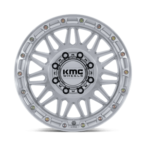 KMC KM555 ATTACK Gloss Silver W/ Machined Face 18x9 0 8x170mm 125.1mm