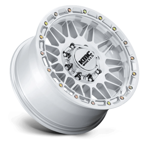 KMC KM555 ATTACK Gloss Silver W/ Machined Face 20x9 +1 8x165.1mm 125.1mm