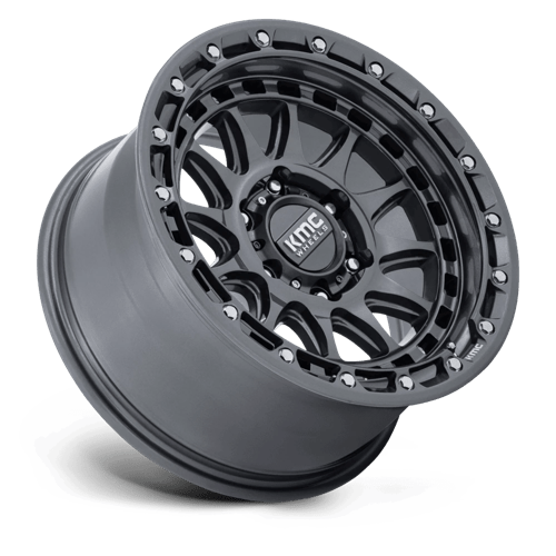 KMC KM556 CRUX Gloss Gunmetal 17x8.5 0 5x127mm 71.5mm - Wheelwiz