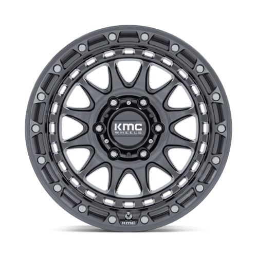 KMC KM556 CRUX Gloss Gunmetal 17x8.5 0 6x139.7mm 106.1mm - Wheelwiz