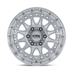 KMC KM556 CRUX Gloss Silver W/ Machined Face 17x8.5 0 6x135mm 87.1mm - Wheelwiz