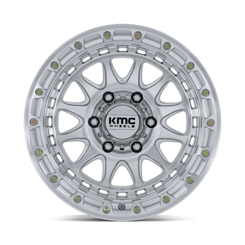 KMC KM556 CRUX Gloss Silver W/ Machined Face 20x10 -18 8x165.1mm 125.1mm