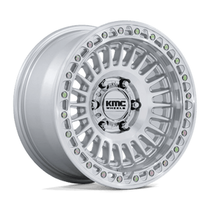 KMC KM559 NEXUS Gloss Silver W/ Machined Face 17x8.5 0 5x127mm 71.5mm - Wheelwiz