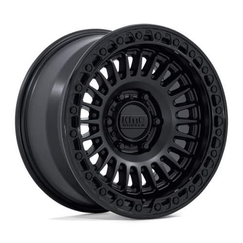 KMC KM559 NEXUS Matte Black W/ Gloss Black Lip 17x8.5 +25 5x127mm 71.5mm - Wheelwiz