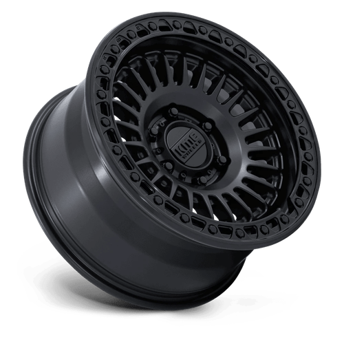 KMC KM559 NEXUS Matte Black W/ Gloss Black Lip 17x8.5 0 6x139.7mm 106.1mm - Wheelwiz
