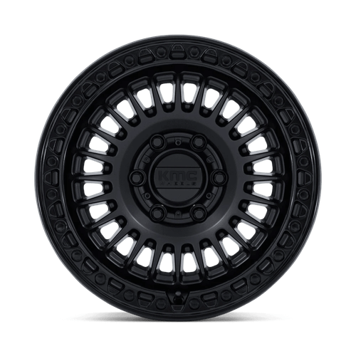 KMC KM559 NEXUS Matte Black W/ Gloss Black Lip 18x9 0 8x165.1mm 125.1mm - Wheelwiz