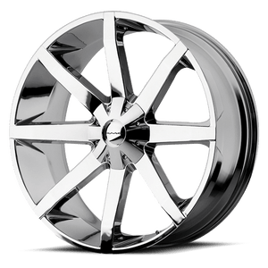 KMC KM651 SLIDE Chrome 26x10 +28 6x135|6x139.7mm 106.1mm - WheelWiz