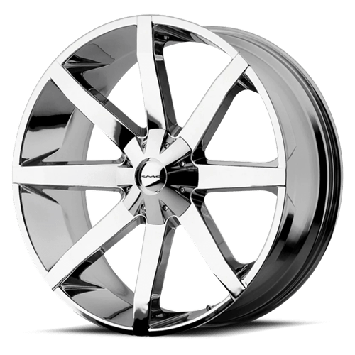 KMC KM651 SLIDE Chrome 22x9.5 +38 5x139.7|5x150mm 110.1mm - WheelWiz