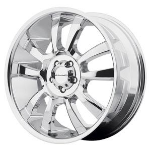 KMC KM673 SKITCH Chrome 18x8 +35 6x139.7mm 100.3mm - WheelWiz