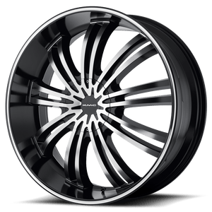 KMC KM682 SPIDER Gloss Black Machined 20x8.5 +35 5x114.3|5x127mm 72.6mm - WheelWiz