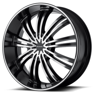 KMC KM682 SPIDER Gloss Black Machined 20x8.5 +35 5x114.3|5x127mm 72.6mm - WheelWiz