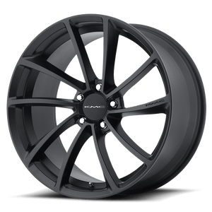 KMC KM691 SPIN Satin Black 20x8.5 +35 5x120mm 74.1mm - WheelWiz