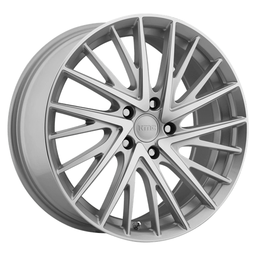 KMC KM697 NEWTON Silver Machined 18x8 +40 5x114.3mm 72.6mm - Wheelwiz