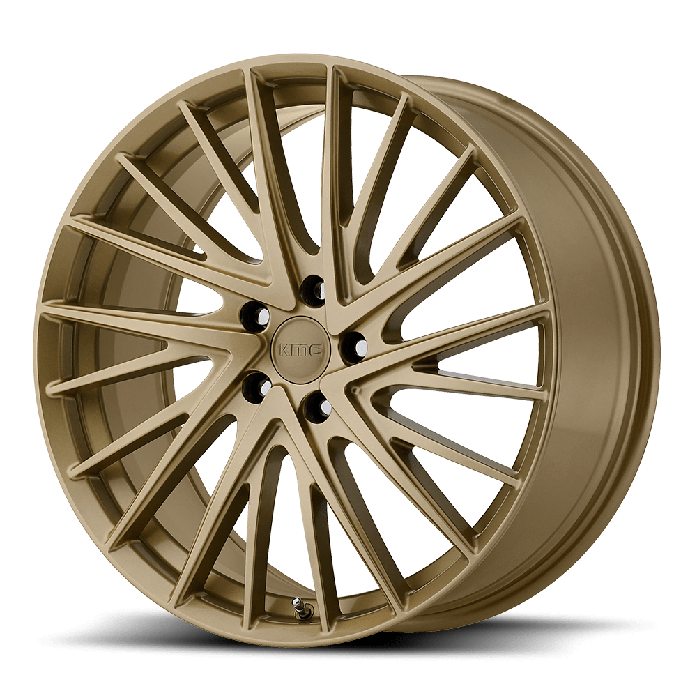 KMC KM697 NEWTON Gold 18x8 +35 5x120mm 74.1mm - WheelWiz